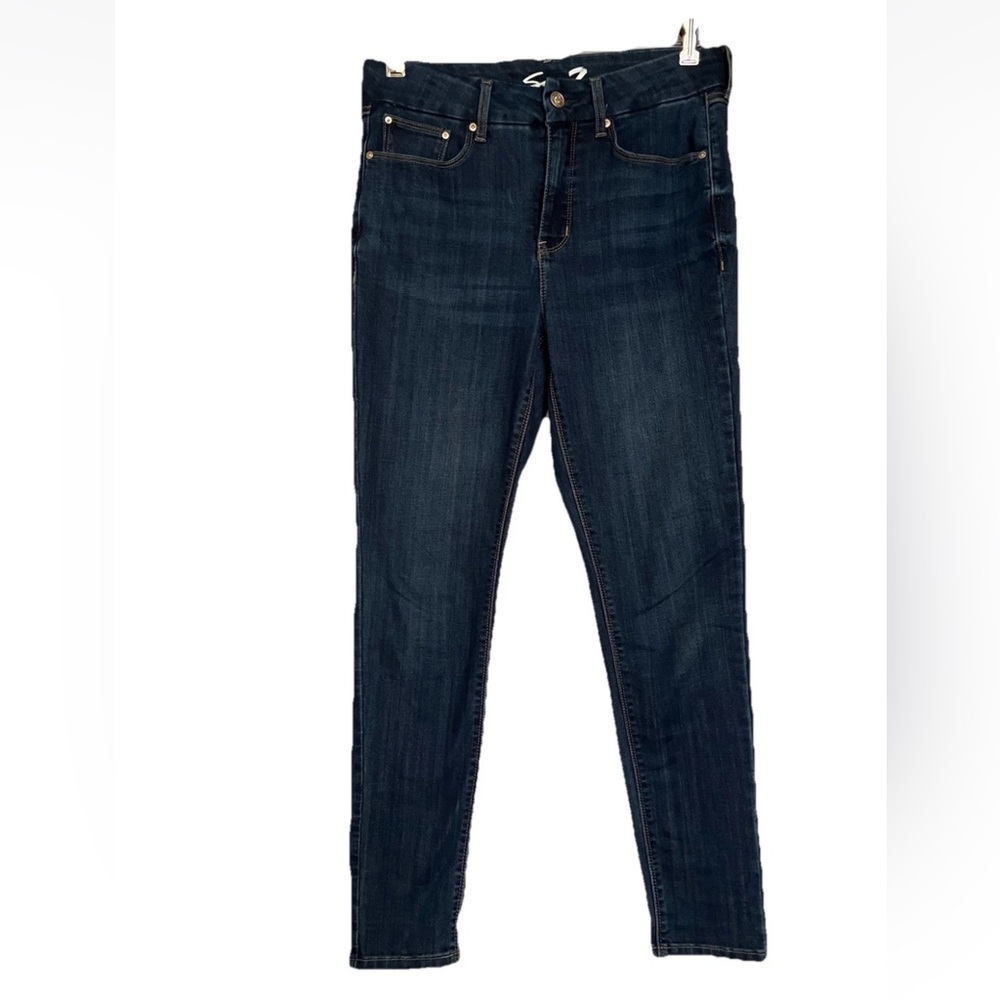 Seven Tummyless Skinny High Rise Jeans Stretchy Women’s Size 10 Blue